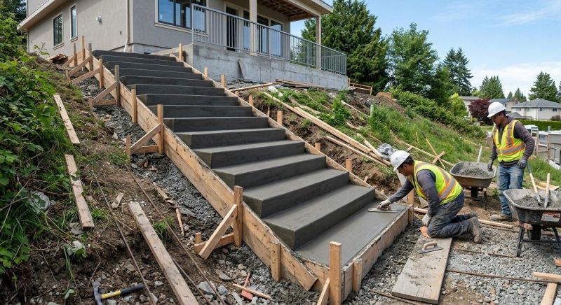 Cement Steps Installation Service